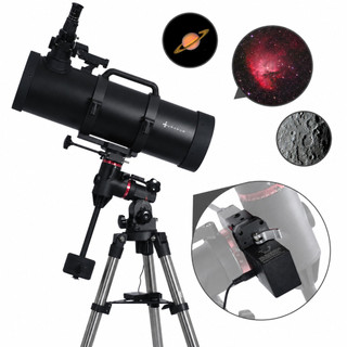 Telescópio Astronômico Uranum Galileu 160/800mm Montagem EQ4 Alemã Com Motor De Rastreamento Robusto