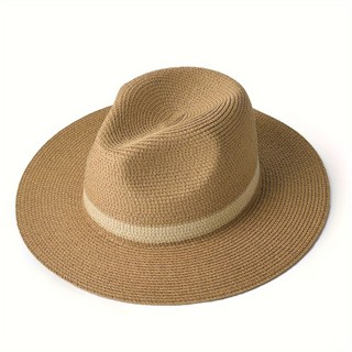 Chapéu de Jazz verão grande férias chapéu de sol venda quente chapéu de palha praia panamá chapéu superior masculino fem