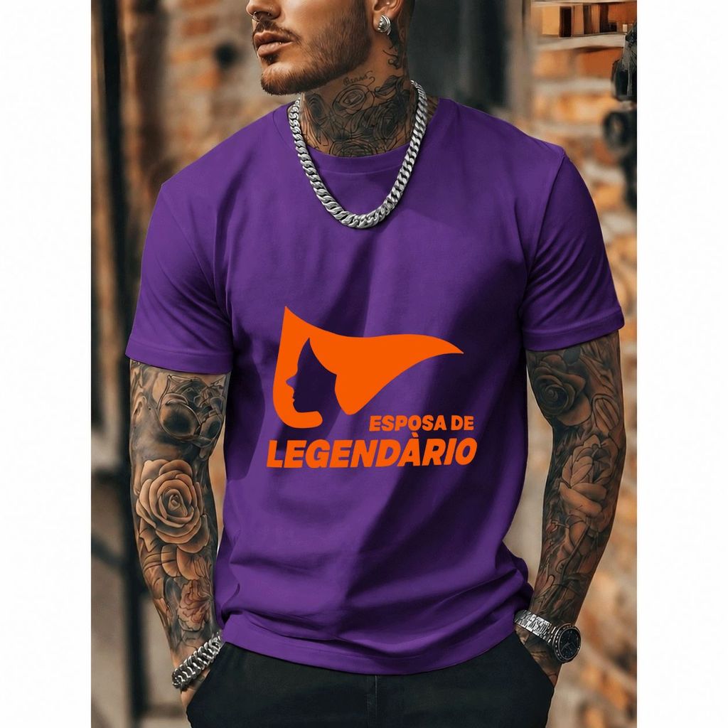 [Premium Algodão Puro]CA Camiseta Feminina Oversized Streetwear Esposa De Legendário, Algodão Puro, Estilo Casual, Uniss