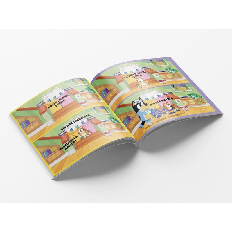Bluey Livro de História - Trens · foto 2