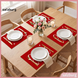 < salzburg > Configurações De Mesa Festiva Para Data E Noite , Acessórios Fáceis De Limpar Sala De Jantar , Jogos Americ