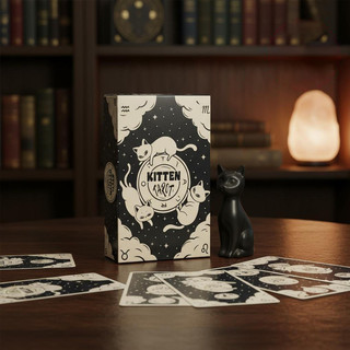 Baralho de Tarot Oracle Cat, Jogo de 78 Cartas, Adivinhação, Jogo de Mesa OYTR