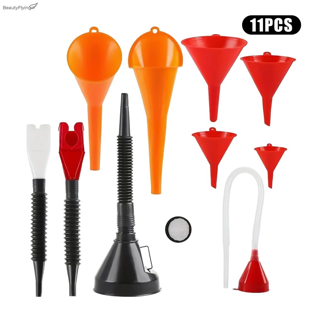Multi Pacote Conjunto De Funil De Óleo Bico Longo Ferramenta De Recarga De Combustível Para Manutenção De Motor De Carro