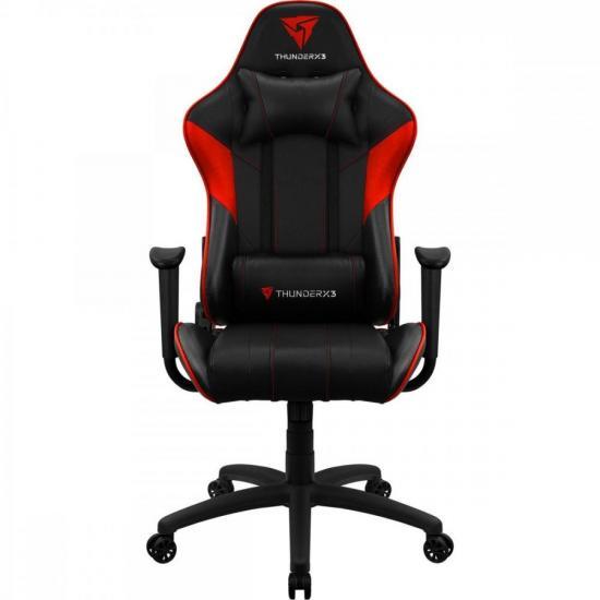 Cadeira Gamer ThunderX3 EC3 Vermelha Escritório Ergonômica Reclinável