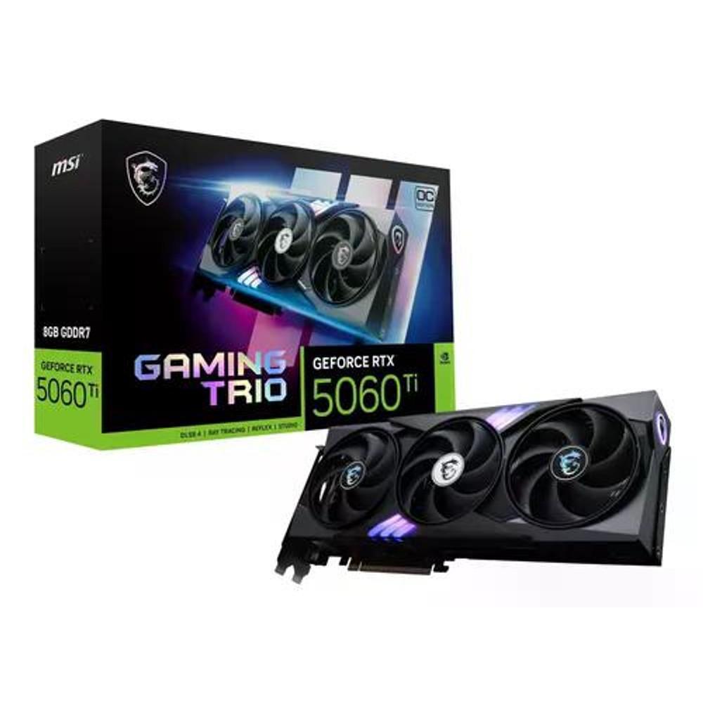 Placa de Vídeo MSI RTX 5060 Ti Gaming Trio OC 8GB