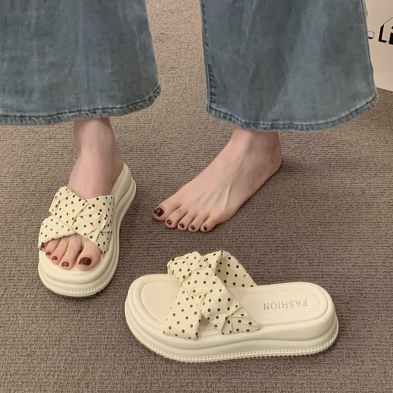Chinelos estilo fada exterior usar sapatos femininos novo estilo verão moda Flip-Flops com saia sapatos de sola grossa c