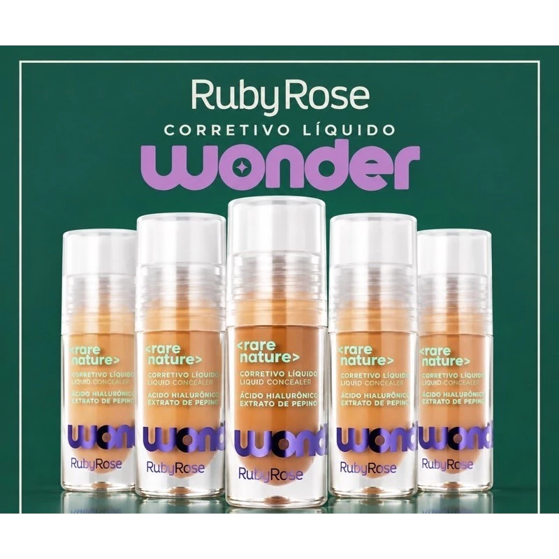 Lançamento Corretivo Liquido Rare Nature Linha Wonder - Ruby Rose Maquiagem