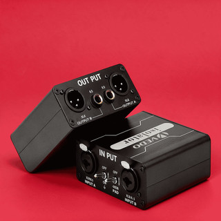 Isolador De Áudio Profissional Gx200 Vedo Preto Anti Zumbido Hum Ground Loop Xlr P10 Caixa De Som Mesa Original Testado