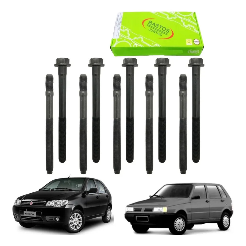 Imagem Jogo parafuso cabeçote sexf fiat palio mille smart mpi 1.0 fiorino 1.5 ed edx el 8v 96/...