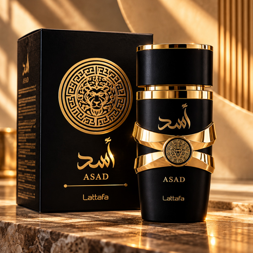 Perfume Árabe Masculino Asad 100ml Fragrância Marcante e Sofisticada 1 ou 2 Unidades