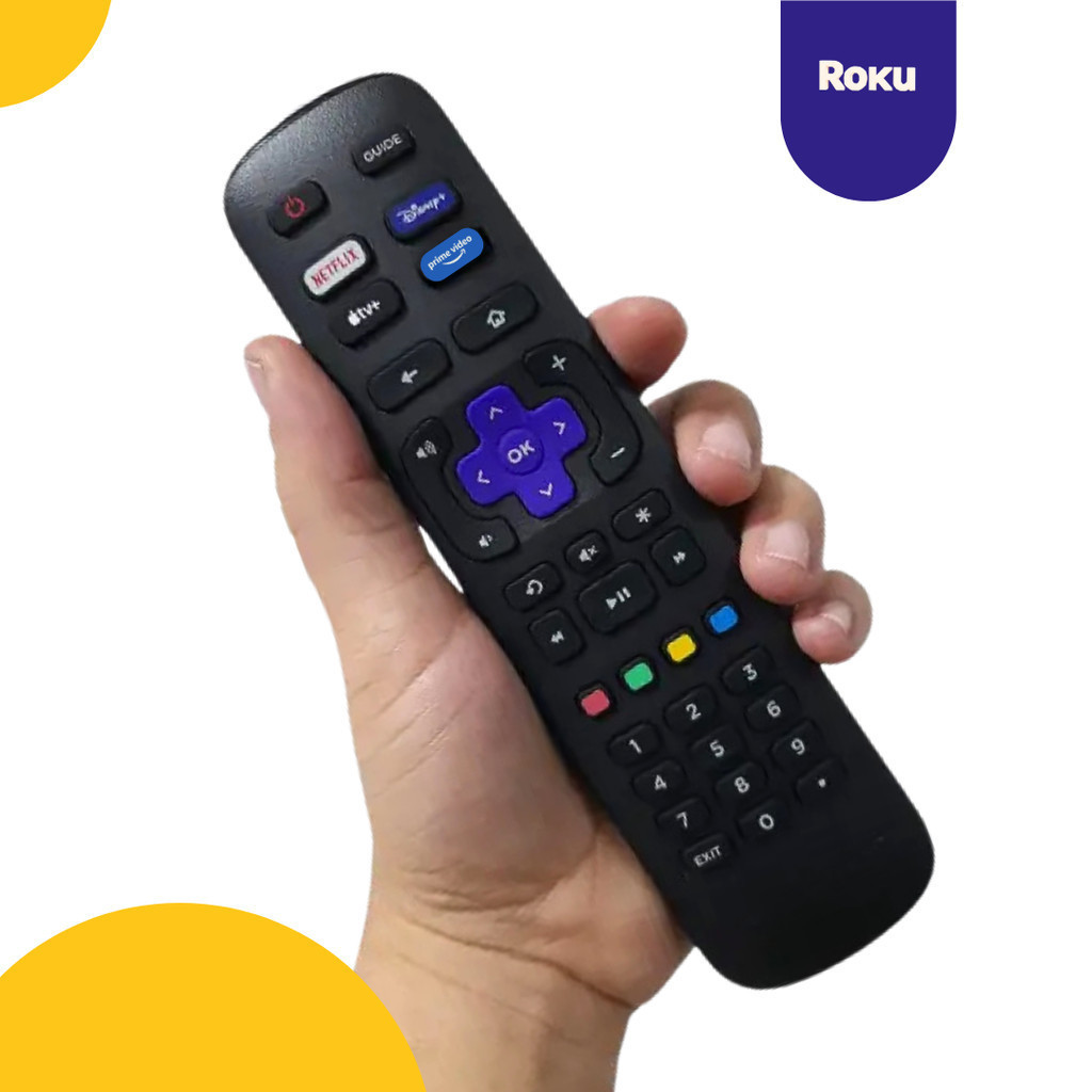 Controle Remoto Roku TV MULTI SEMP AOCPHILCO TCL BRITANIA AIWA Todos os Modelos Smart | Reposição | Compativel + Palitos — imagem 2 de 2