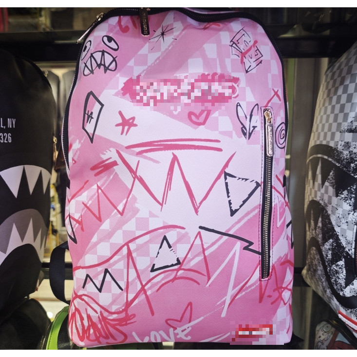Mochila Graffiti Mochila Estudante Moda Grande Capacidade Bolsa Escolar Casual