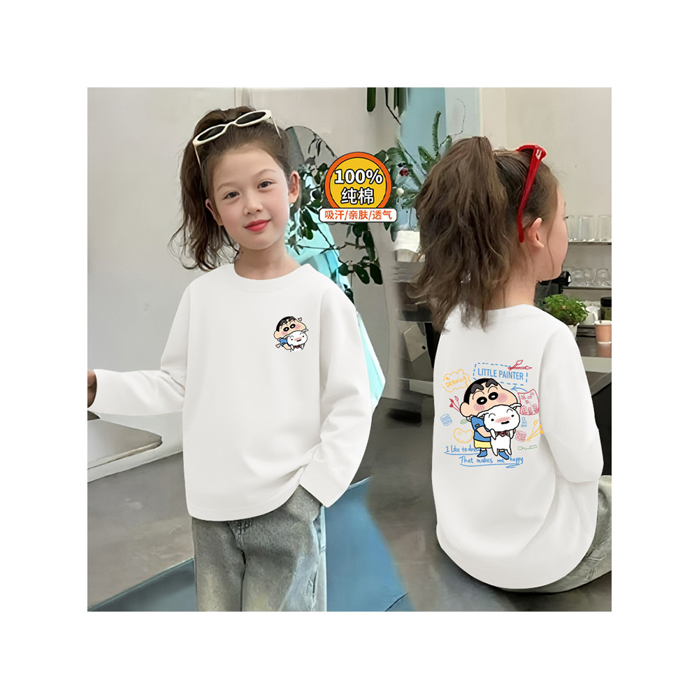 Camisa de fundo infantil roupas de outono primavera outono bebê dos desenhos animados bonito manga comprida camiseta men