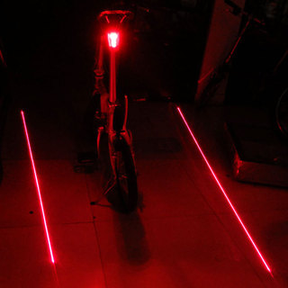 Luz traseira a Laser para bicicleta, luz de advertência de segurança, acessórios para bicicleta de montanha, equipamento
