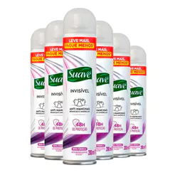 Kit Desodorante Antitranspirante Suave Invisible Feminino 200ml C/6 Unidades