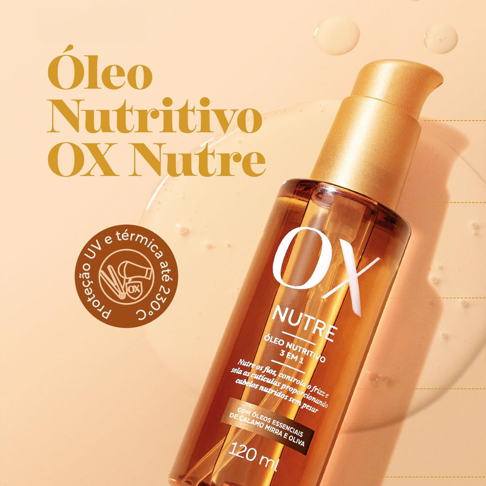 Kit OX Colágeno Shampoo + Condicionador + Máscara 300g + Óleo Capilar Nutritivo 120ml · foto 2