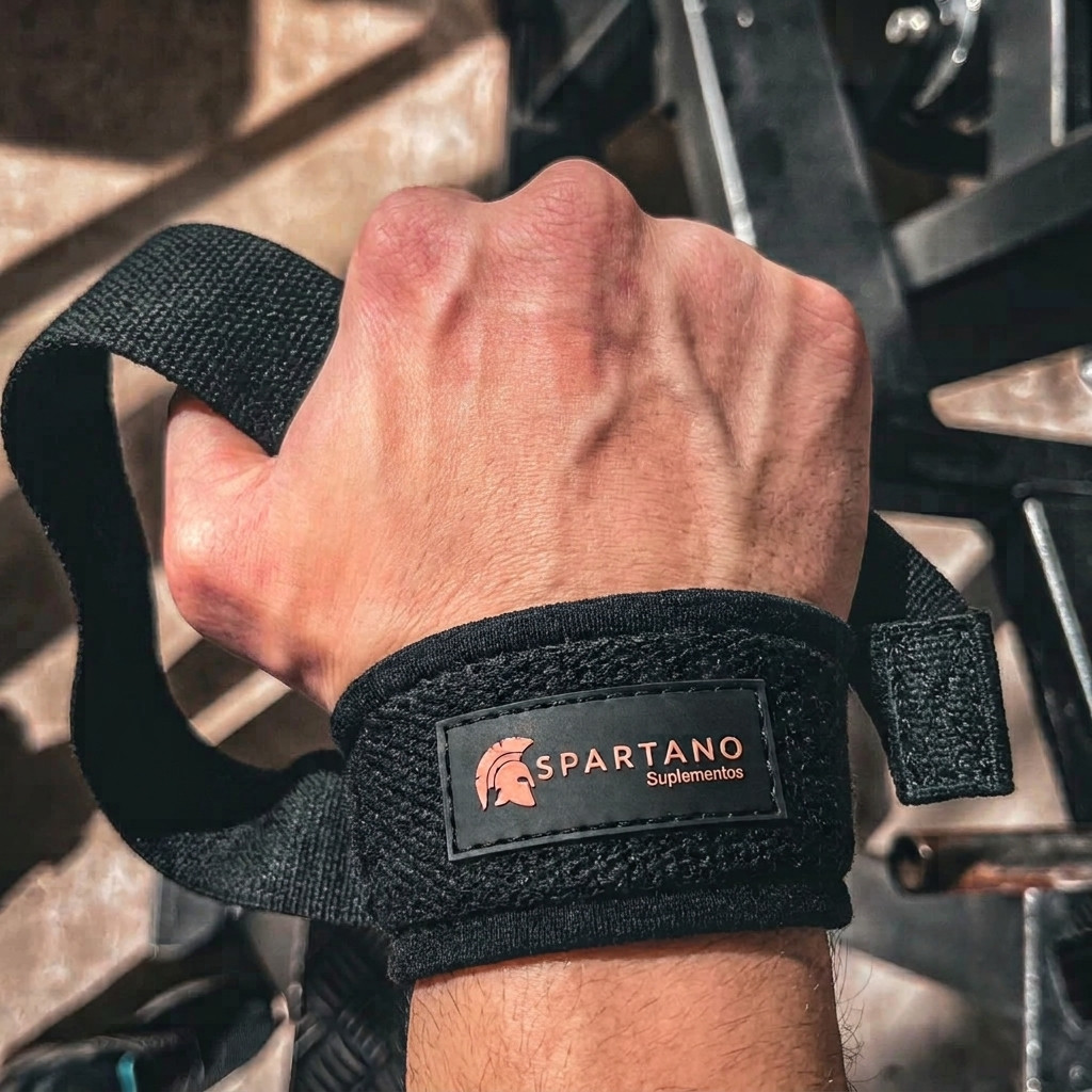 Strap Spartano100% Algodão  P/musculação Cross Fit e Musculação