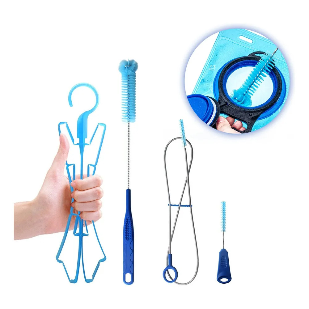 2x Kit Escovas Limpeza para Mochila e Refil de Hidratação
