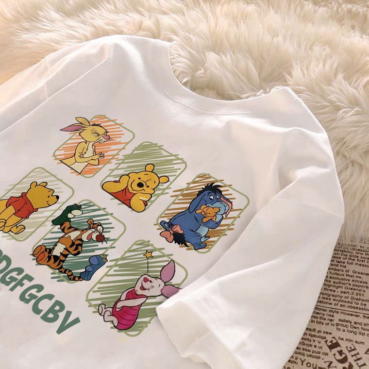 Camiseta Feminina Quadrinho Ursinho Pooh Desenho Camisa Algodao 30.1