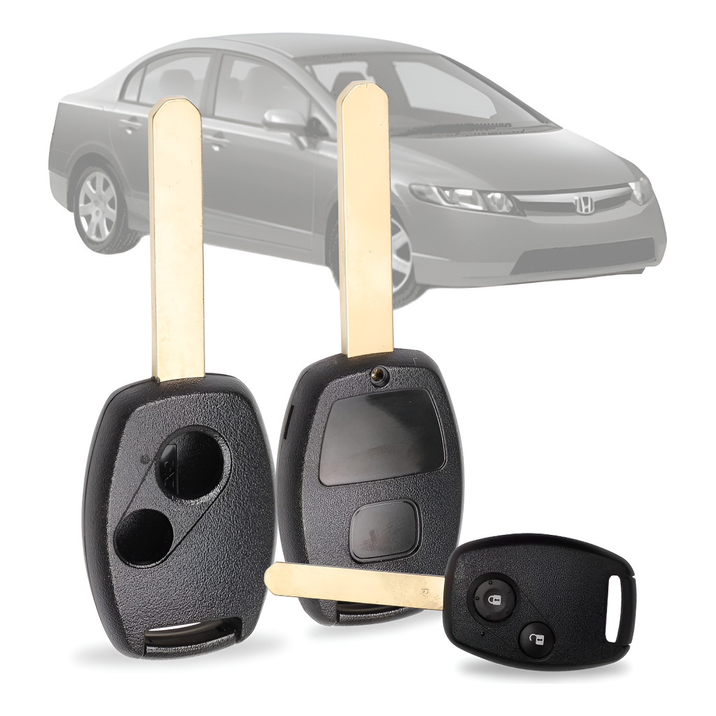 Carcaça Capa Chave Oca Honda Civic Fit Cr-v Accord 2 Botões