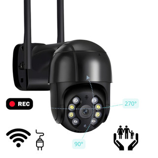 câmera de segurança wifi smart ip speed dome a8 full hd áudio infravermelho externa icsee