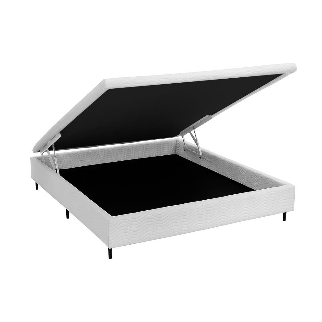 Base Baú Physical Branco Casal (138x188x25) - Ortobom em Oferta na Shopee