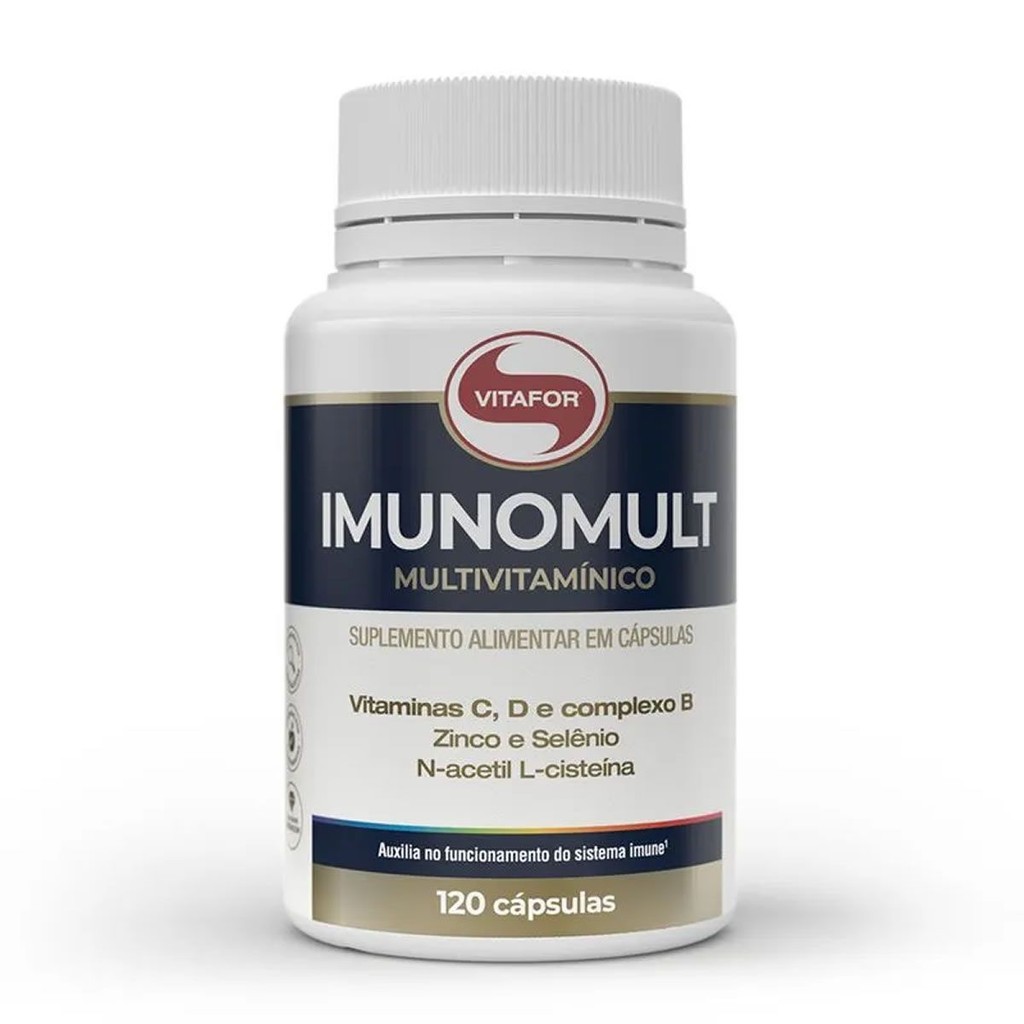 Imunomult Multivitamínico -120 Cápsulas - Vitafor em Oferta na Shopee