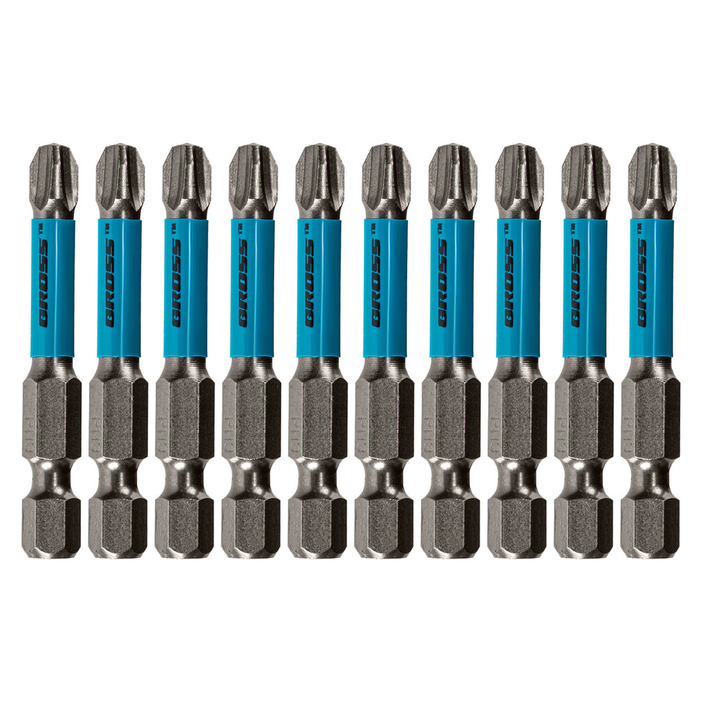 BITS TORCAO PH3, PARA FERRAMENTAS DE IMPACTO, ACO CROMO MOLIBDENIO, 50MM, 10PCS // GROSS