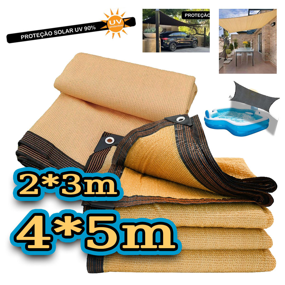 2*3m/4*5m Tela Sombreamento Toldo Sombrite Garagem Proteção 90% IBoa Presentes em Oferta na Shopee