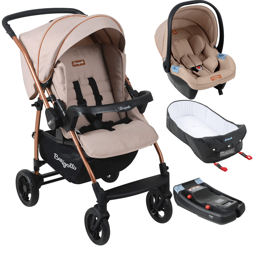 Carrinho de Bebe Burigotto Travel Rio K 22 Ninho Base Mon Amour em Oferta na Shopee