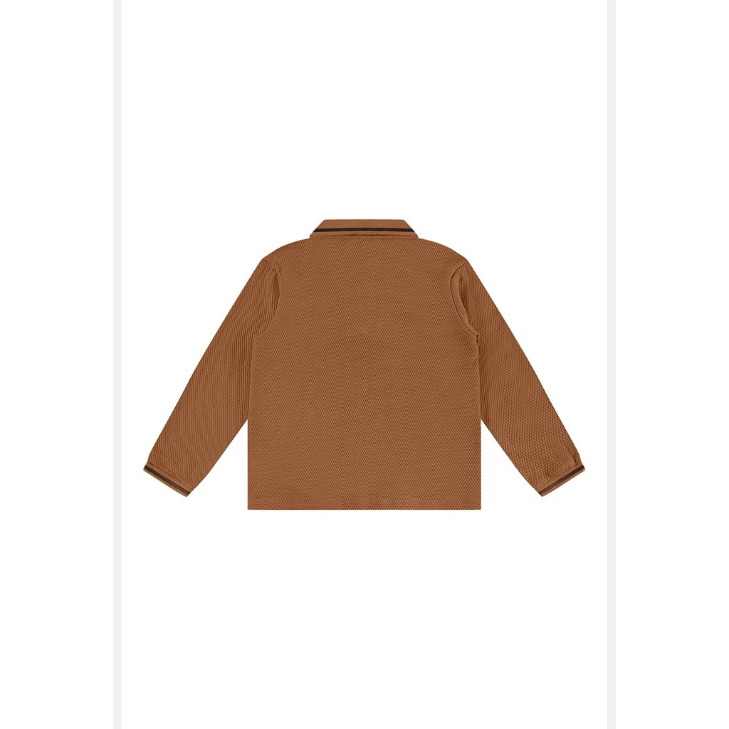 Camisa Polo Infantil Masculina em Malha Colmeia com Zíper Up Baby · foto 2