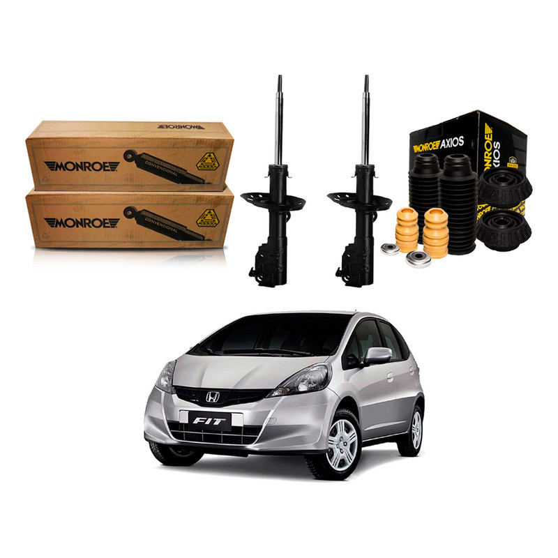 Kit Amortecedor Dianteiro New Fit 1.4 1.5 2009 A 2013