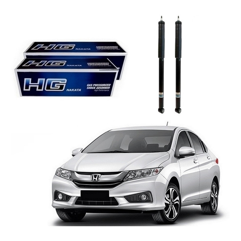 Par Amortecedor Traseiro City 1.5 2015 A 2017 em Oferta na Shopee