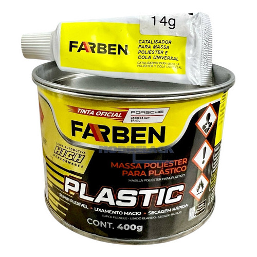 Massa Poliéster Para Plástico 508.700 Farben 400g