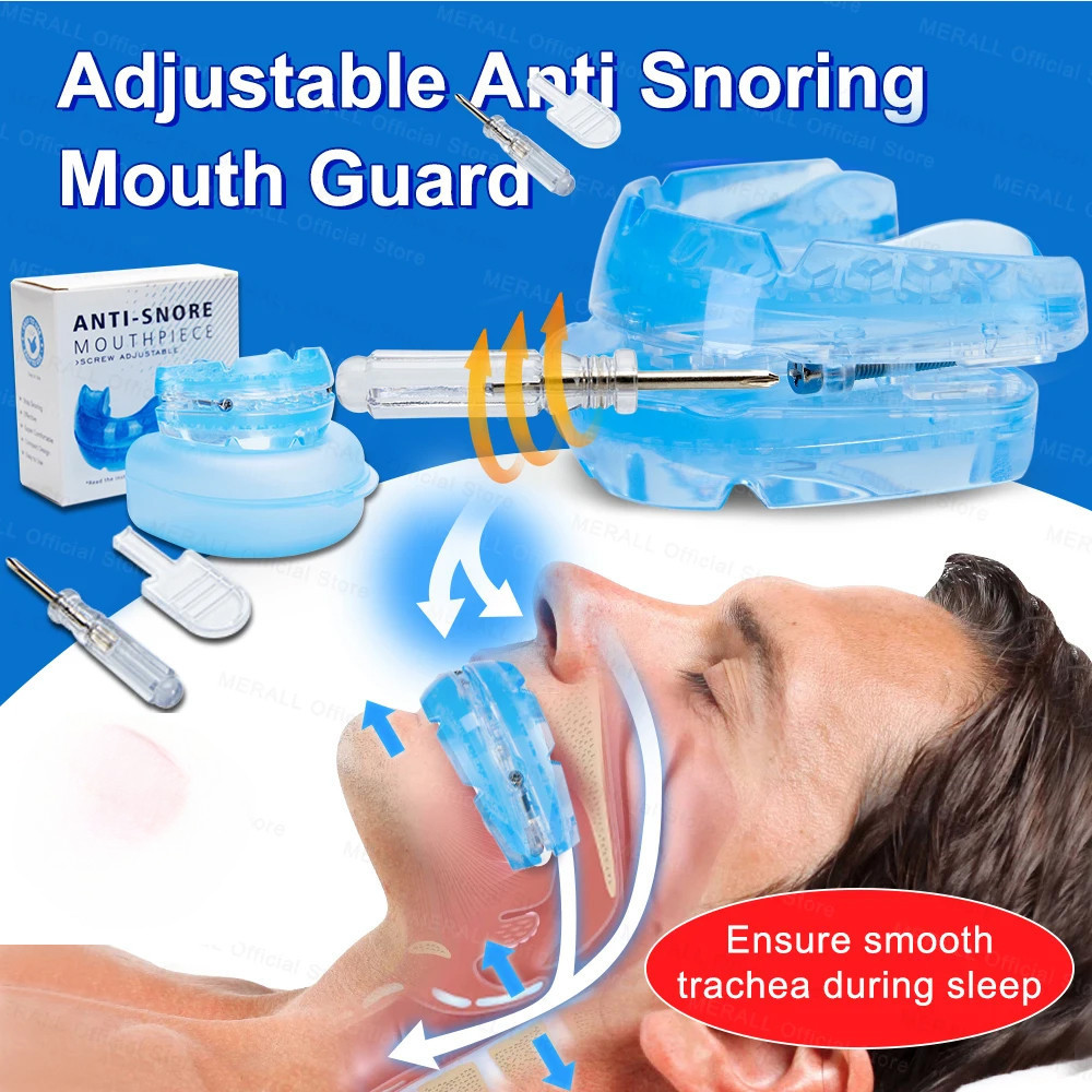 Dispositivo Anti-ronco respirável proteção noturna aparelho masculino melhora o sono
