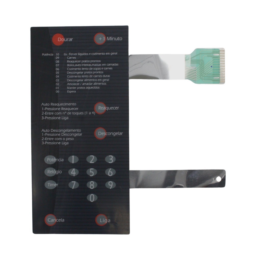Membrana Painel Microondas Brastemp Bmp42 Similar - 4096