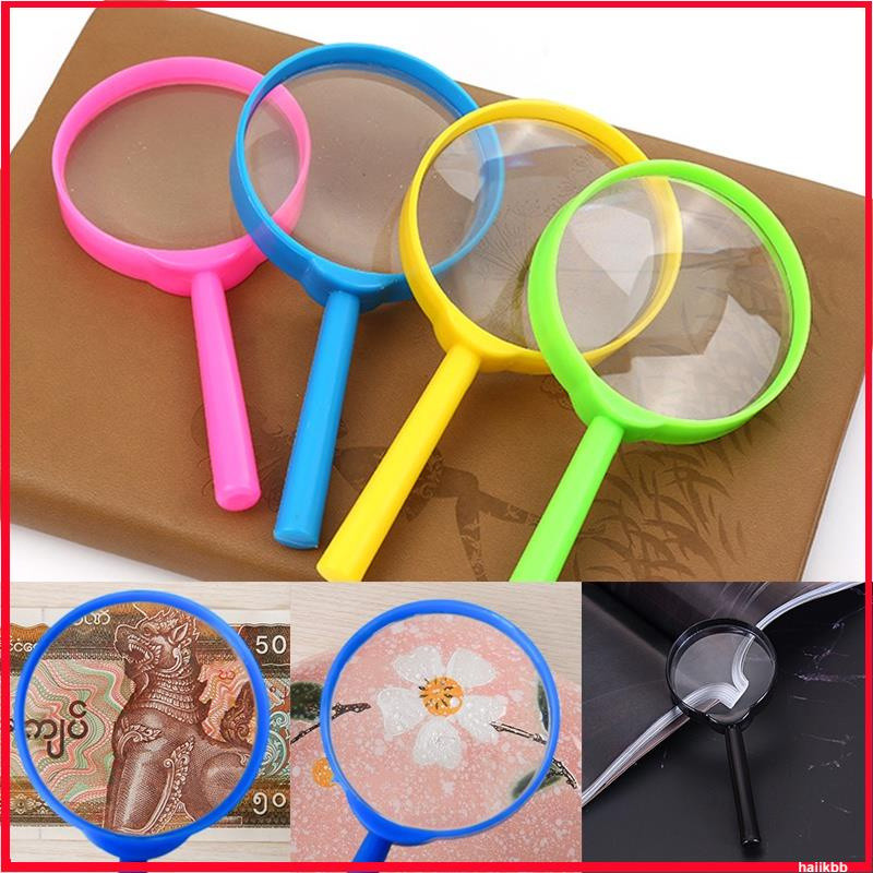 Lupa Portátil VIP 60mm 3X Lupa de Leitura com Lente de Vidro Brinquedo Infantil em Oferta na Shopee
