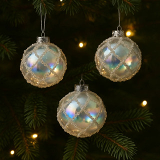 Kit 3 Bolas Natal Decorativas Peroladas Enfeite Árvore e Decoração Natalina 8cm Guirlanda em Oferta na Shopee