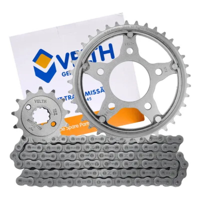 Kit Relação Tração Transmissão Cbx 250 Twister 2001 Á 2008 Aço 1045 Velth