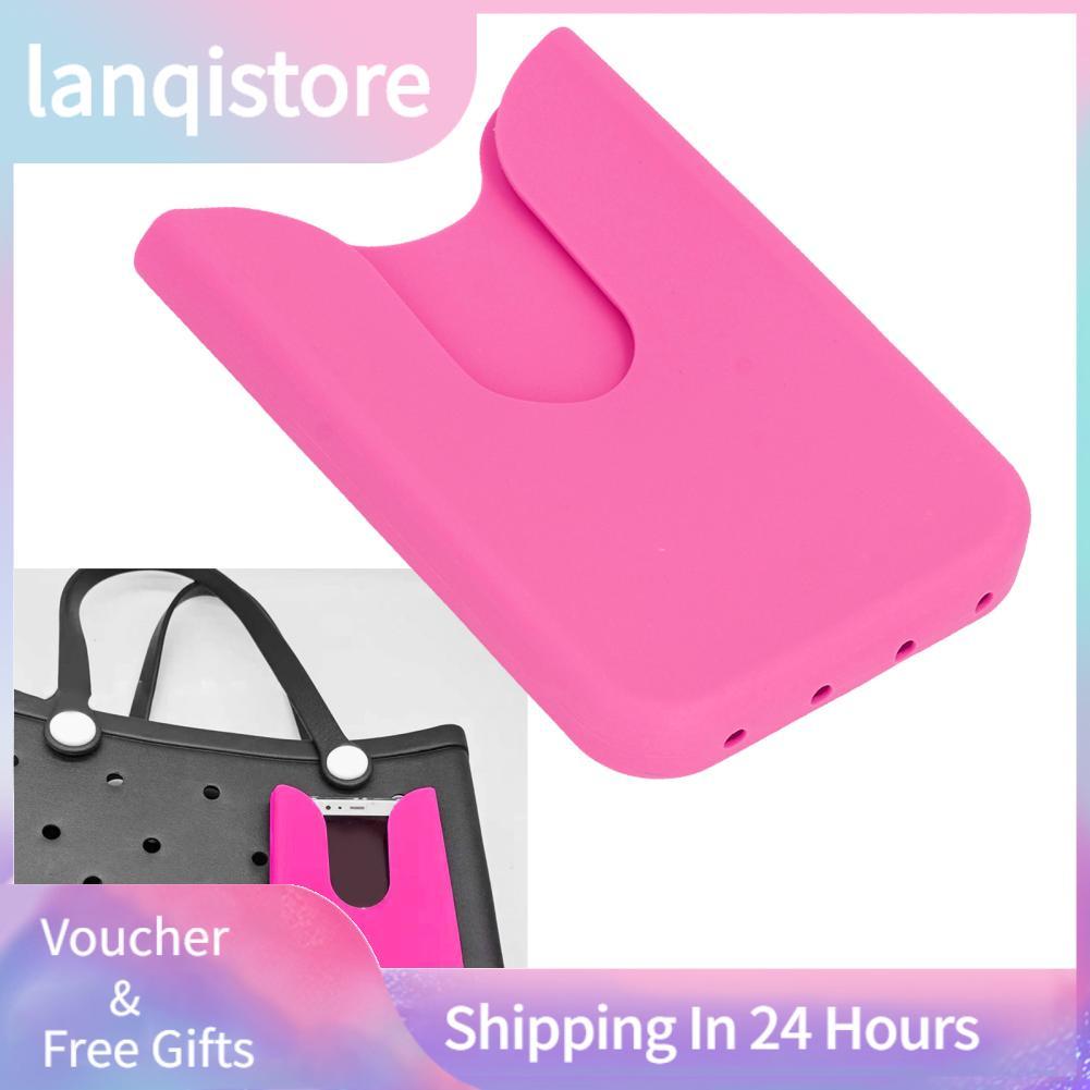 Lanqistore Suporte de telefone para bolsa, capa de celular, acessório ed, sacola de praia para smartphone (rosa