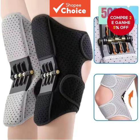 Conjunto De Proteção De Joelho De 2 Peças , Suporte De Energia , Almofadas , Rebote Poderoso , Força De Mola , Esportes