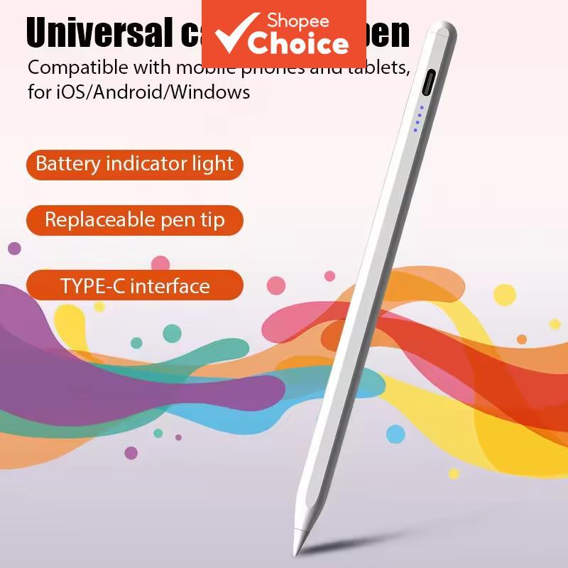 Caneta Universal Stylus para Tablets e Smartphones, Caneta Touch para iPad Apple