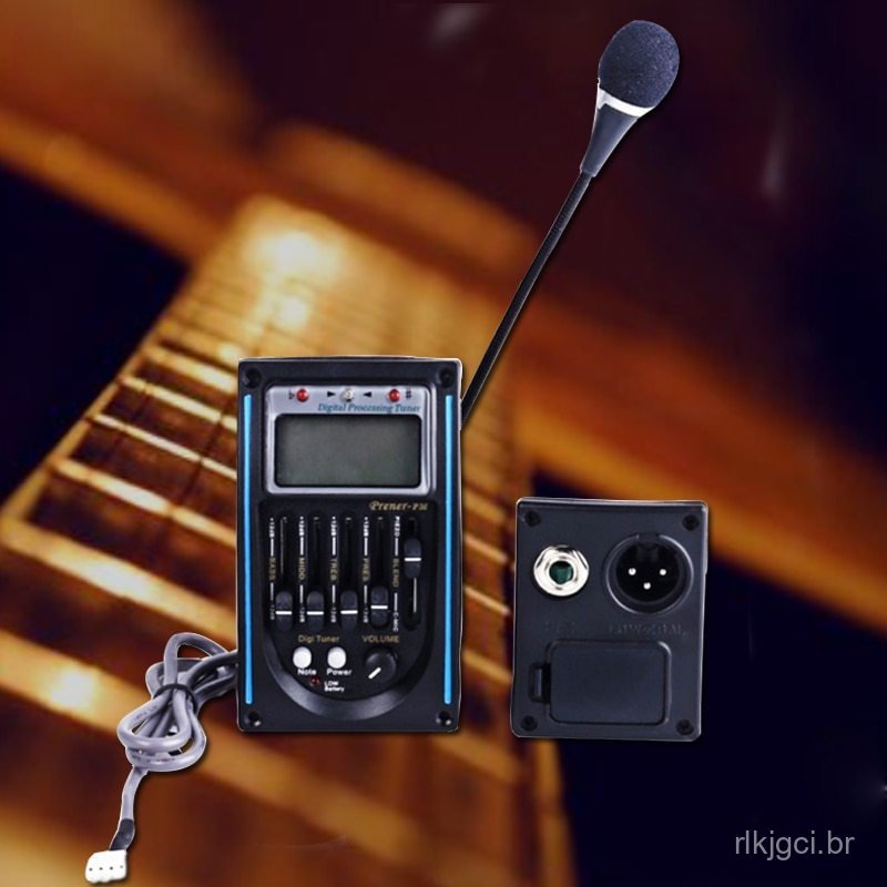Lc-5 Equalizador/Captador Com Microfone Telefone 5 Bandas Para Guitarra Acústica