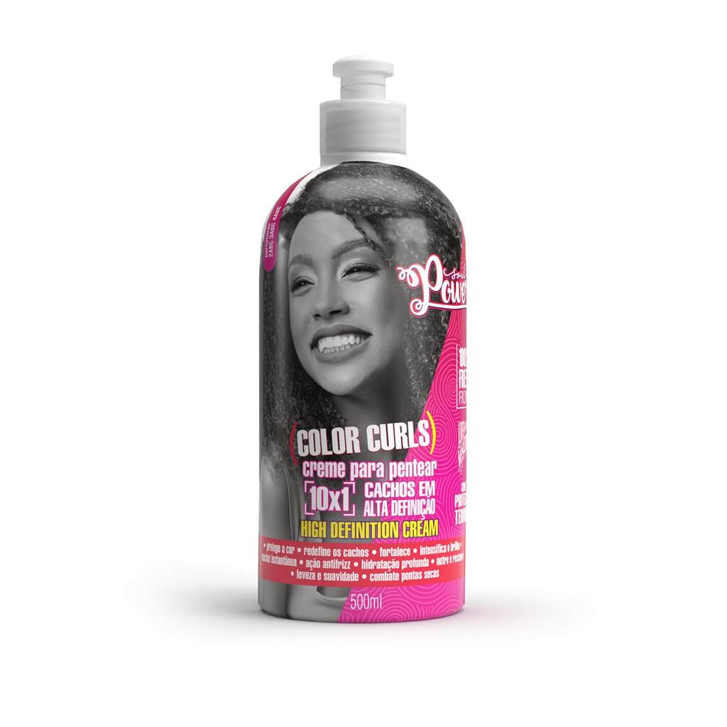 Creme para Pentear Color Curls Soul Power - Protege a Cor e Redefine os Cachos - 500ml