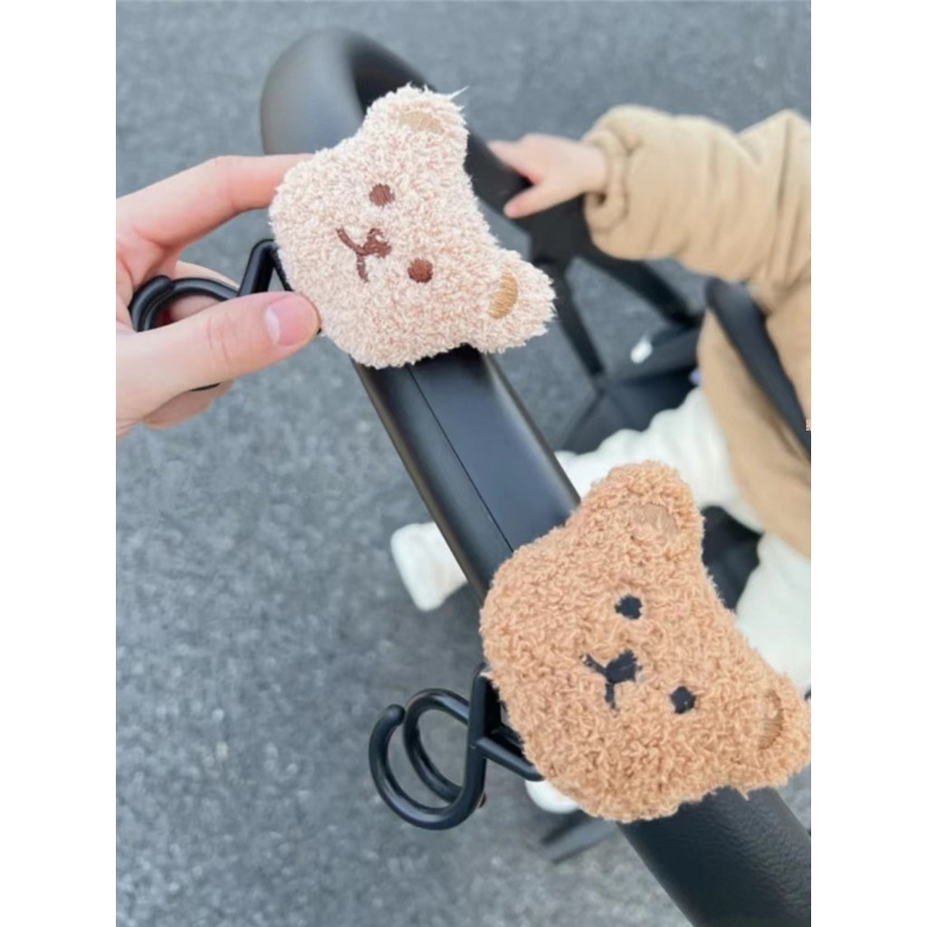 Coreano ins estilo carrinho de bebê gancho mãe bebê mochila andando ferramenta útil carrinho bebê urso cabe
