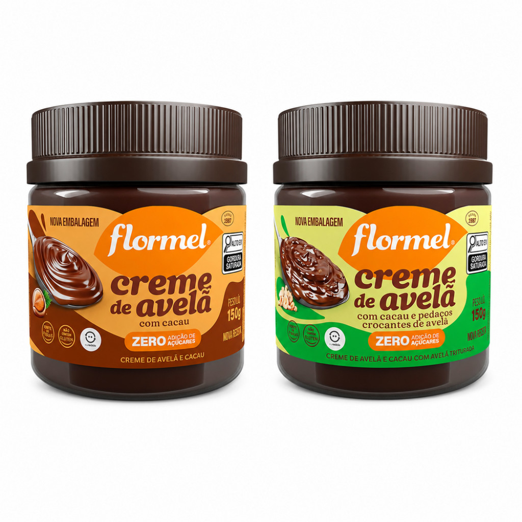 Kit 2 unid Creme de Avelã com Cacau e Creme de Avelã Crocante 150g cada
