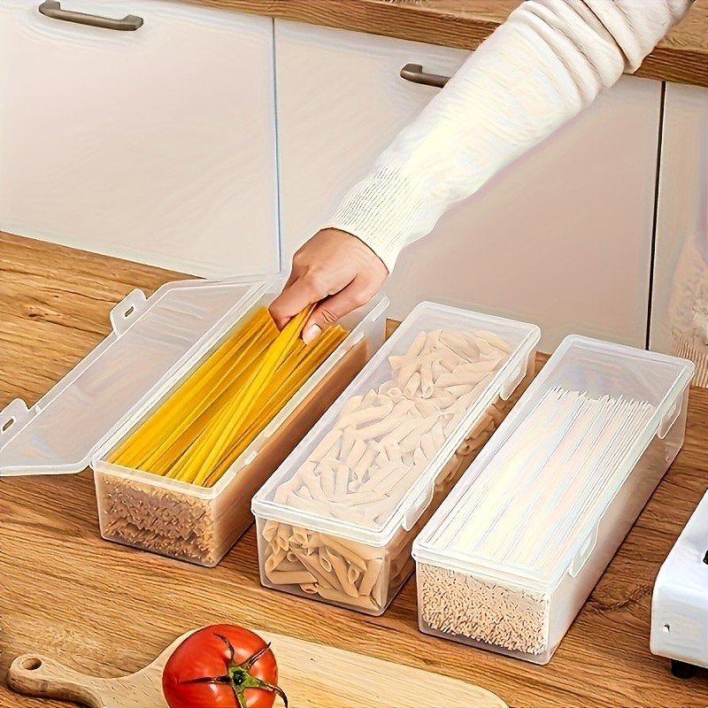 Caixas Organizadoras De Geladeira De 1 Unidade/2 Unidades-Grandes Recipientes De Armazenamento De Alimentos De Plástico 