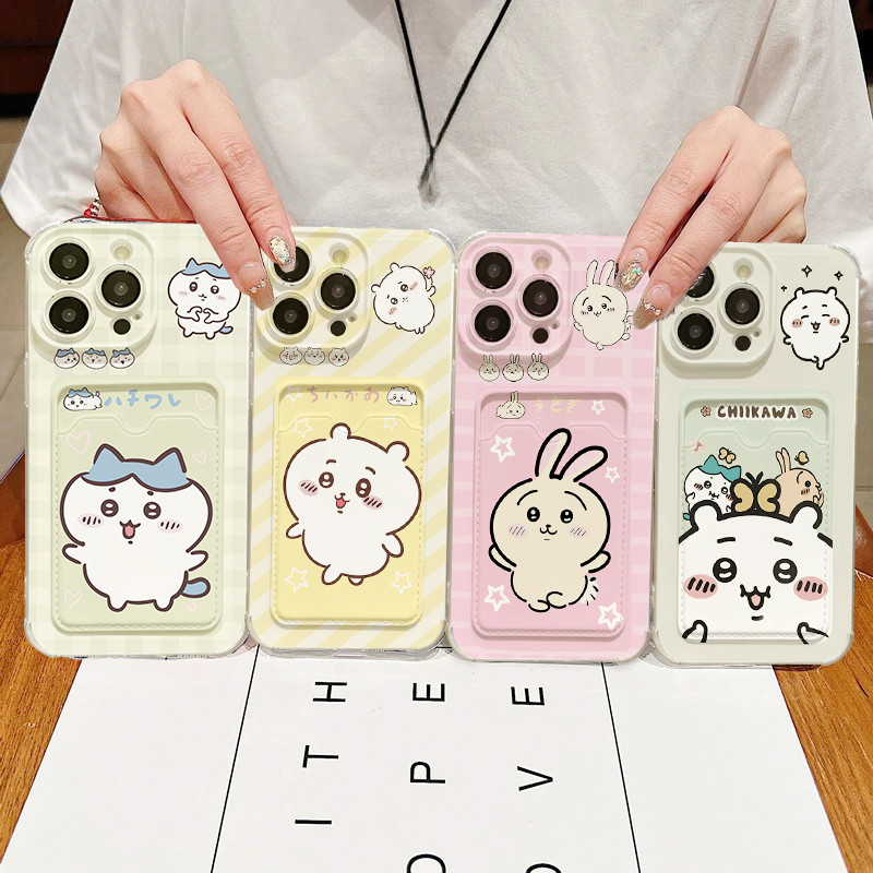 Capa De Telefone Chiikawa Dos Desenhos Animados Para Samsung A56 A17 A07 A55 A06 A54 A53 A35 A34 A15 A32 A14 A52 A36 A12
