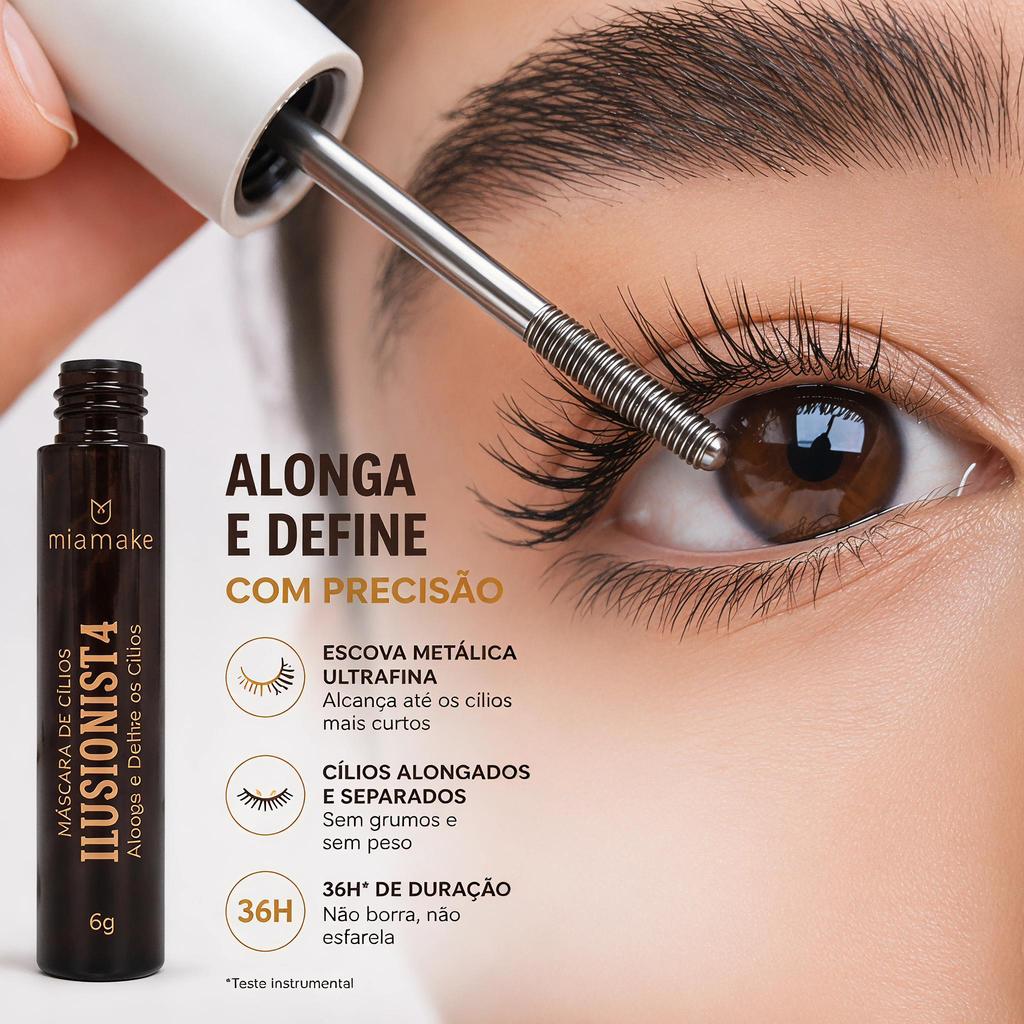 Rímel Aplicador Metal Tubo de Aço Preto Intenso À Prova Suor Lágrima Efeito Cílios Postiços Sem Grumos