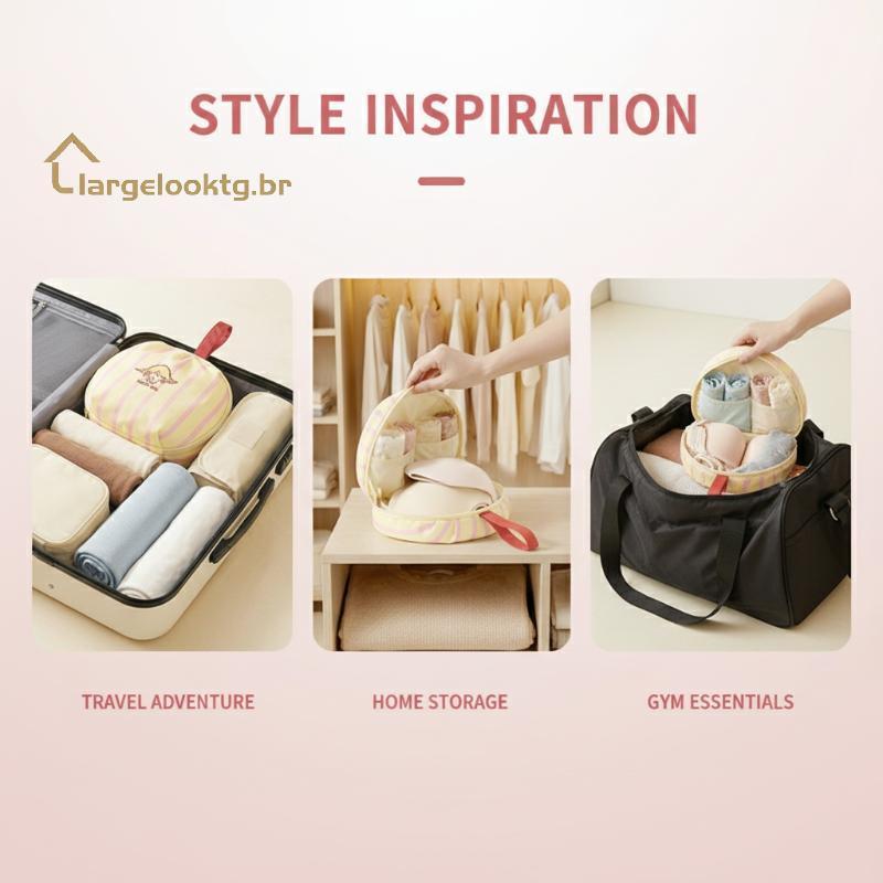 Bolsa De Armazenamento De Sutiã De Viagem Feminino Organizador De Roupa Interior Multiuso Para Malas Recipiente De Linge